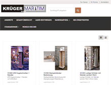 Tablet Screenshot of krueger-maritim.de